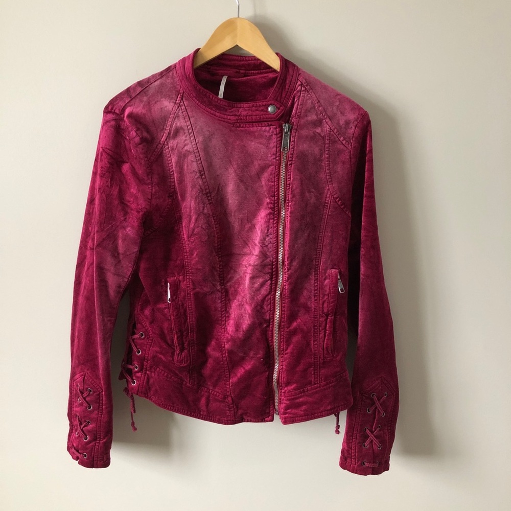 NEVER WORN Velvet Jacket, Free People, size medium